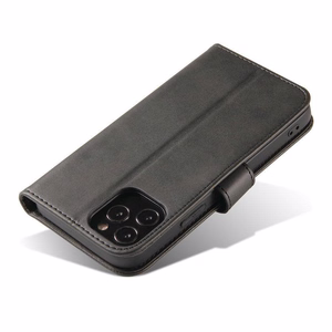 Magnet Case tyylikäs kotelo kotelo kansi läppä ja jalusta toiminto Poco M4 Pro 5G musta