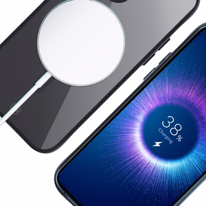 3mk Satin Armor MagCase MagSafe-suojakuori iPhone 12 Pro Max:lle - kirkas mustalla kehyksellä