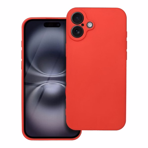 Pehmeä suojakuori iPhone 16 Plus punainen
