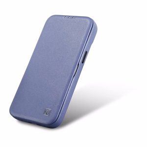 iCarer CE Premium Nahka Folio Case iPhone 14 Pro Max Magneettinen Flip Nahka Folio Case MagSafe Light Purple (WMI14220716-LP)