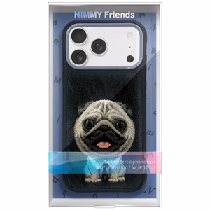 NIMMY suojakuori BIG EYED PET 2.0 Dog IPHONE 17 Pro Max:lle musta