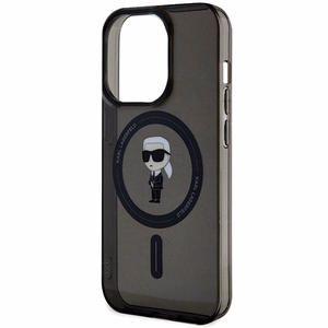 Karl Lagerfeld IML Ikonik MagSafe Suojakuori iPhone 15 Pro:lle - musta