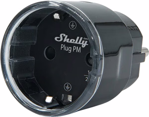 Shelly Plug PM Gen3 Matter 13A älypistorasia musta