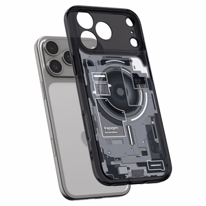 Spigen Ultra Hybrid MagSafe Zero One -suojakuori iPhone 18 Pro / 17 Pro -malleille, musta
