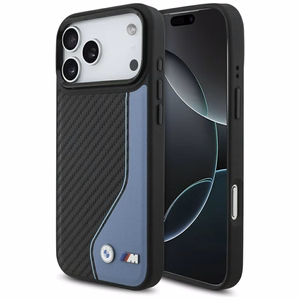 BMW M Carbon Logo MagSafe Suojakuori iPhone 17 Pro Maxille - sininen