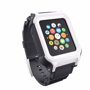 Incipio Octane suojaava iskunkestävä ranneke 38 / 40 / 41 mm Apple Watchille, valkoinen ja harmaa
