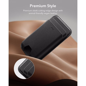 ESR Classic RFID-suojattu MagSafe-magneettikorttikotelo puhelimelle – musta
