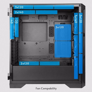 Kotelo CHIEFTEC APEX AIR, MidiTower, ei sisälly, ATX, MicroATX, MiniITX, musta, GA-01B-M-OP