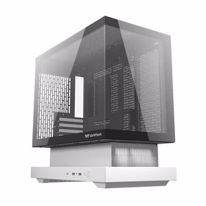 Darkflash F1 computer case (White) + 6 ARGB fans