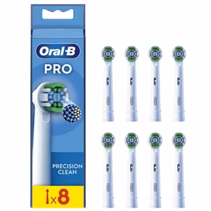 Oral-B EB20RX-8 – Precision Clean -vaihtoharjaspäät, aikuisille, 8 kpl, valkoinen
