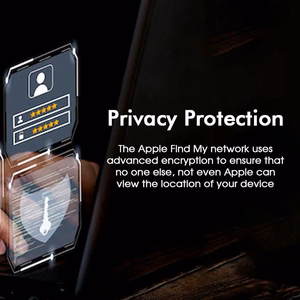 MiLi MiCard HD-P16-C Bluetooth-paikannin Apple Find My -verkkoon, musta