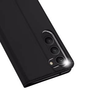 Dux Ducis Skin Pro kotelo Samsung Galaxy S23+ lompakkoläppäkotelo jalustalla musta