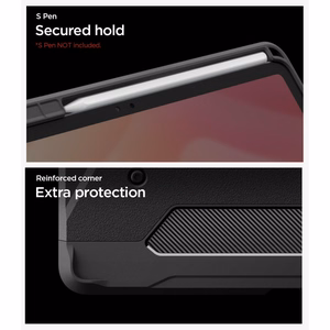 Spigen Tough Armor Pro  Samsung Galaxy Tab S12+ 12.6" kuori, musta