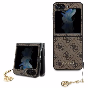 GUESS Suojakuori SAMSUNG Z Flip 5:lle GUHCZF5GF4GBR (4G Charm) ruskea