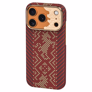 Punainen Benks Magnetic Armor Air Knight kevlar- ja metallikehyksinen suojakuori (C.K.FL.AP.GD.J072) malleihin iPhone 18 Pro / iPhone 17 Pro