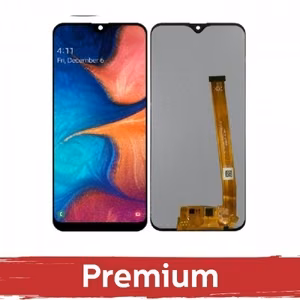 LCD-näyttö yhteensopiva Samsung A207 A20s musta OEM