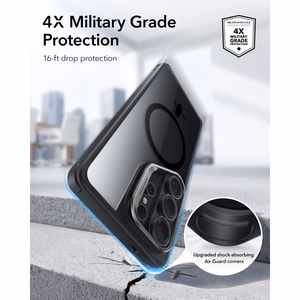 ESR Classic Hybrid Kickstand MagSafe Suojakuori Samsung Galaxy S26 Ultralle - Kirkas musta
