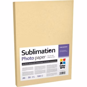 ColorWay PSM100050A4 sublimaatiovalokuvapaperi, 50 kpl, 100 g/m², A4