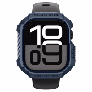 Spigen Rugged Armor Suojakuori Apple Watch 42mm - Laivastonsininen