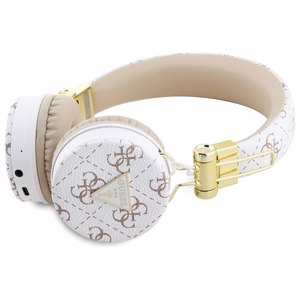 Guess Bluetooth ENC GUBH70E4PTMH on-ear kuulokkeet valkoinen 4G Triangle Round Shape