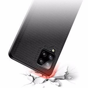 Dux Ducis Fino kotelo päällystetty nylon materiaalia Samsung Galaxy A42 5G musta musta