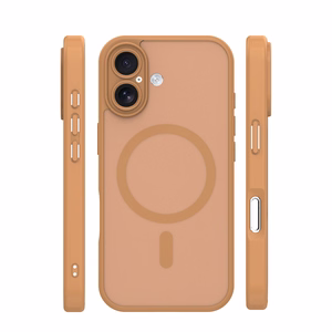 Mag Matt case for iPhone 16 6,1" brown camera protection