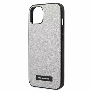 Karl Lagerfeld KLHCP14MG2ELS iPhone 14 Plus 6.7 "kovakotelo hopea / hopea Glitter Plaque Logo