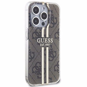 Guess suojakuori iPhone 15 Pro GUHCP15MH4PSEGW 4G Gold Stripe ruskea
