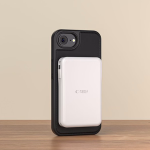 Tech-Protect Wallet MagSafe Suojakuori iPhone 16e / 17e:lle - matta musta