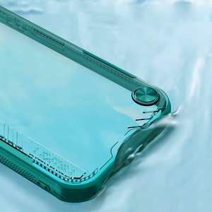 Nillkin Iceblade Prop Suojakuori linssin suojuksella ja jalustalla iPhone 16e / 17e:lle - vihreä