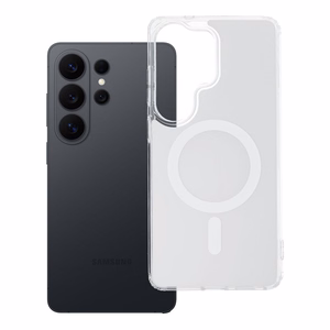 Suojakuori Samsung S26 ULTRA Clear Fusion Mag Cover yhteensopiva MagSafe kanssa valkoinen