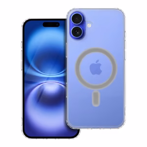 Suojakuori iPhone 16 PLUS:lle Clear Mag Cover (MID) yhteensopiva MagSafen kanssa läpinäkyvä