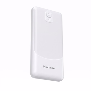 Wozinsky Wpower WPBBK-3 10000 mAh 10W varavirtalähde, 2x USB-A 2A, valkoinen