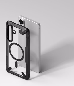 Ringke Fusion X Magnetic MagSafe Case for Samsung Galaxy S26+ - Clear Black