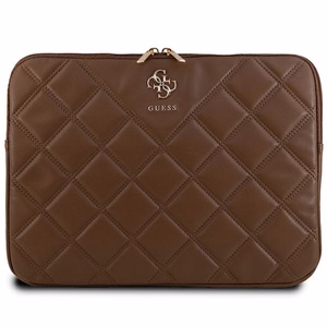 Guess Quilted 4G suojus 14 tuuman kannettavalle - ruskea