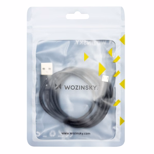 Wozinsky Kaapeli USB - microUSB 2,4A 1m musta (WUC-M1B)