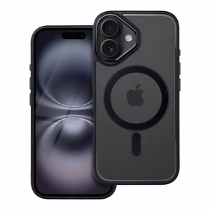 Suojakuori iPhone 16:lle Color Edge Mag Cover yhteensopiva MagSafe musta