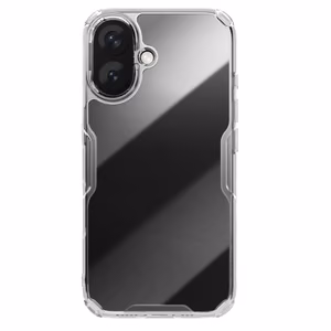 Nillkin Nature Pro Suojakuori iPhone 16:lle - läpinäkyvä ja valkoinen