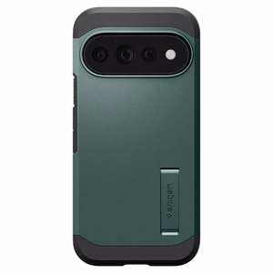 Spigen Tough Armor Mag MagSafe -suojakuori Google Pixel 11 Pro -mallille, tummanvihreä