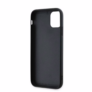 Karl Lagerfeld Diagonal Quilted Script Suojakuori iPhone 11 / Xr:lle - musta