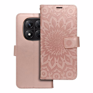 MEZZO kirjakotelo XIAOMI Redmi Note 14 PRO 5G / 14 PRO PLUS 5G:lle mandala ruusukulta