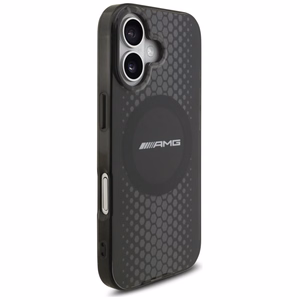 AMG Double Layer Läpinäkyvä Graphics MagSafe Suojakuori iPhone 17:lle - Musta
