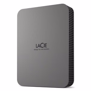 LaCie Mobile Drive Secure ulkoinen kiintolevy 5 Tt, USB-C, USB 3.2, Space Gray, STLR5000400