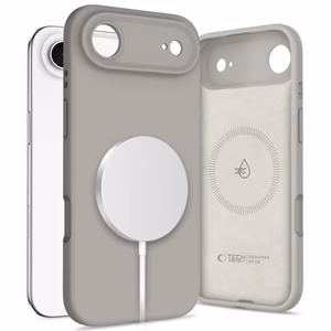 Tech-Protect Silikoninen MagSafe Suojakuori iPhone 17 Air:lle - harmaa