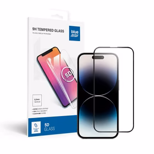 Suojalasi Blue Star - APP IPHONE 14 Pro 5D koko näyttö musta