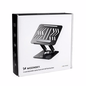 Wozinsky WRS-CPY84SB 360 Alumiininen Kannettavan ja tabletin teline + ilmainen älypuhelinteline - musta