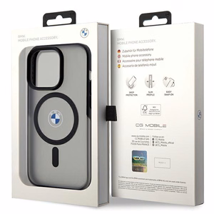 BMW IML Signature MagSafe suojakuori iPhone 15 Pro:lle - musta
