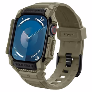 Spigen Rugged Armor Pro Hihna Apple Watch 10:lle (46MM) - vihreä