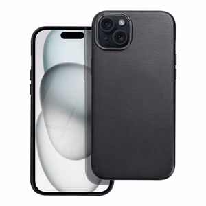 Nahkainen Mag Cover -suojakuori (MagSafe) iPhone 15 Plus:lle musta