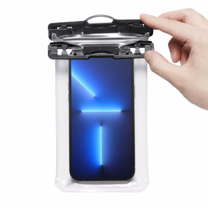 Spigen Aqua Shield A601 universaali vedenkestävä suojapussi, läpinäkyvä